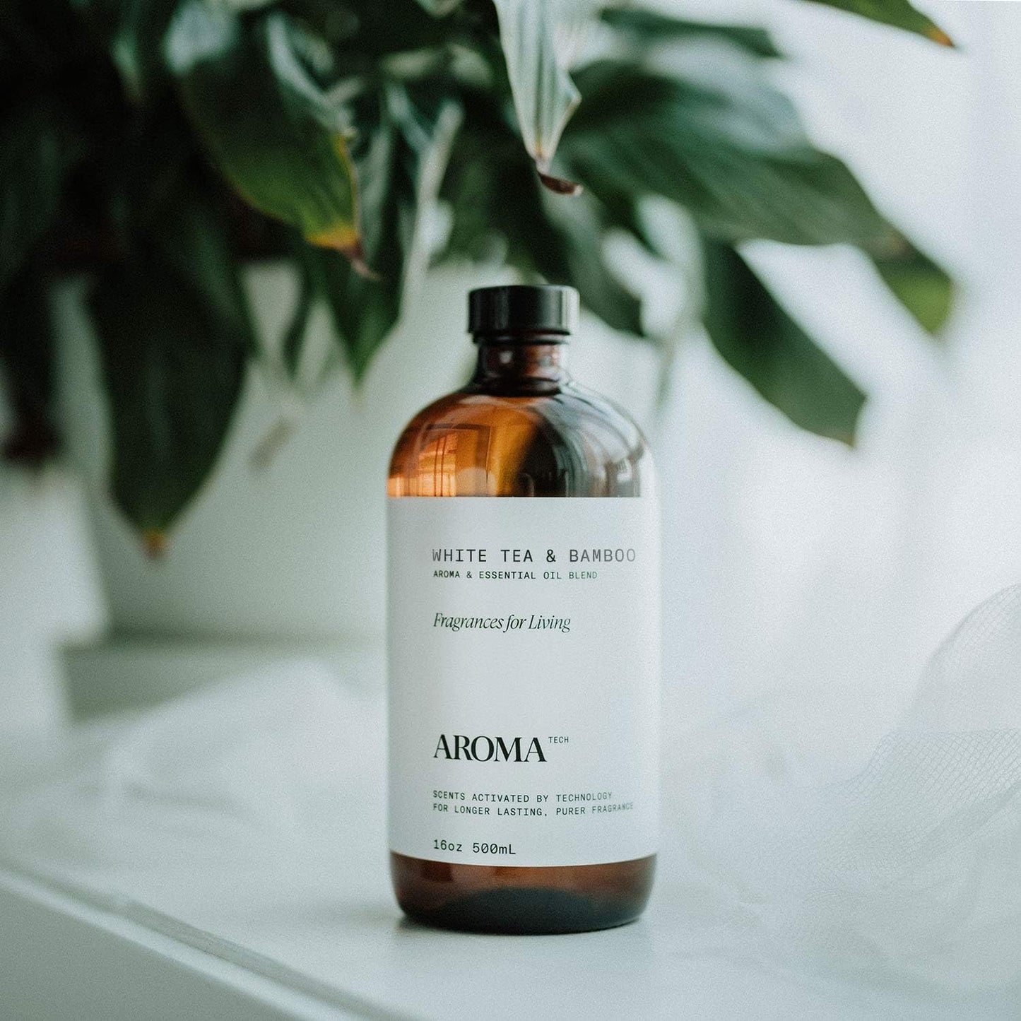 White Tea & Bamboo Aroma Essential Oil Blend: Luxury Hotel Inspired Aromatherapy with for Ultrasonic Diffusers & Nebulizers - 16.9 Fl Oz, 500 Ml