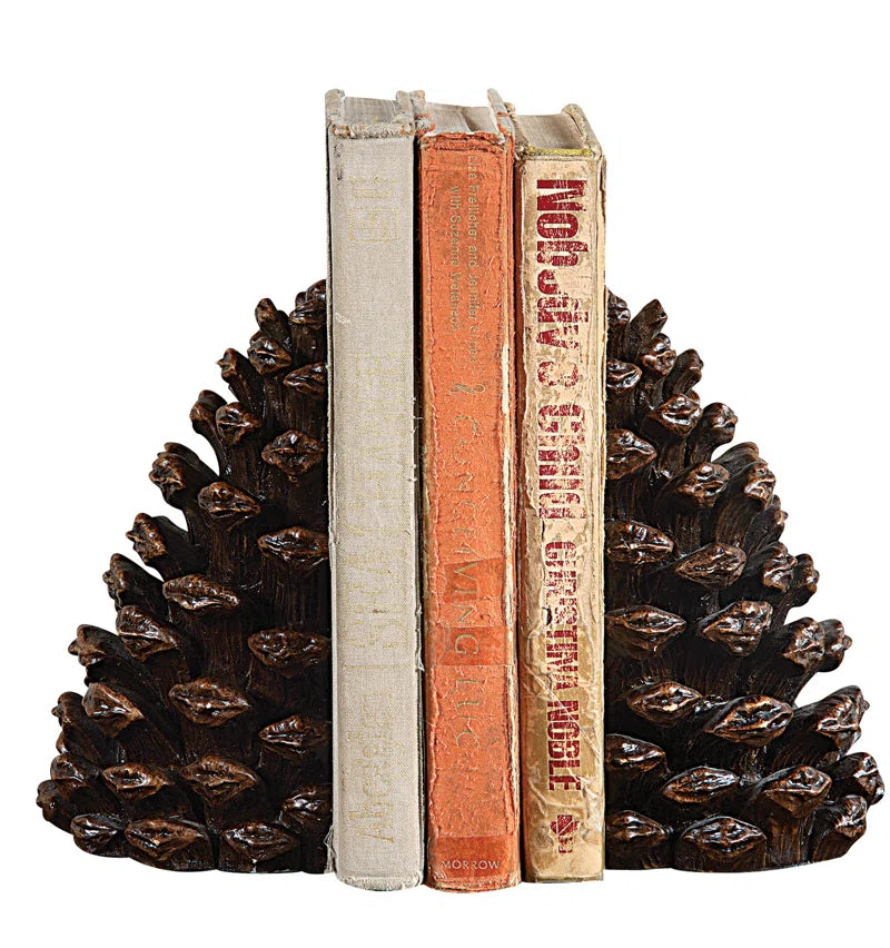 Aseneth Resin Pinecone Bookends