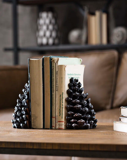 Aseneth Resin Pinecone Bookends