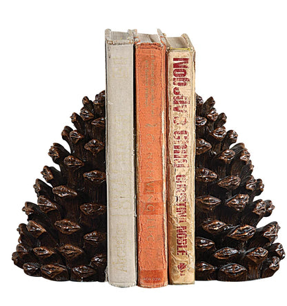 Aseneth Resin Pinecone Bookends
